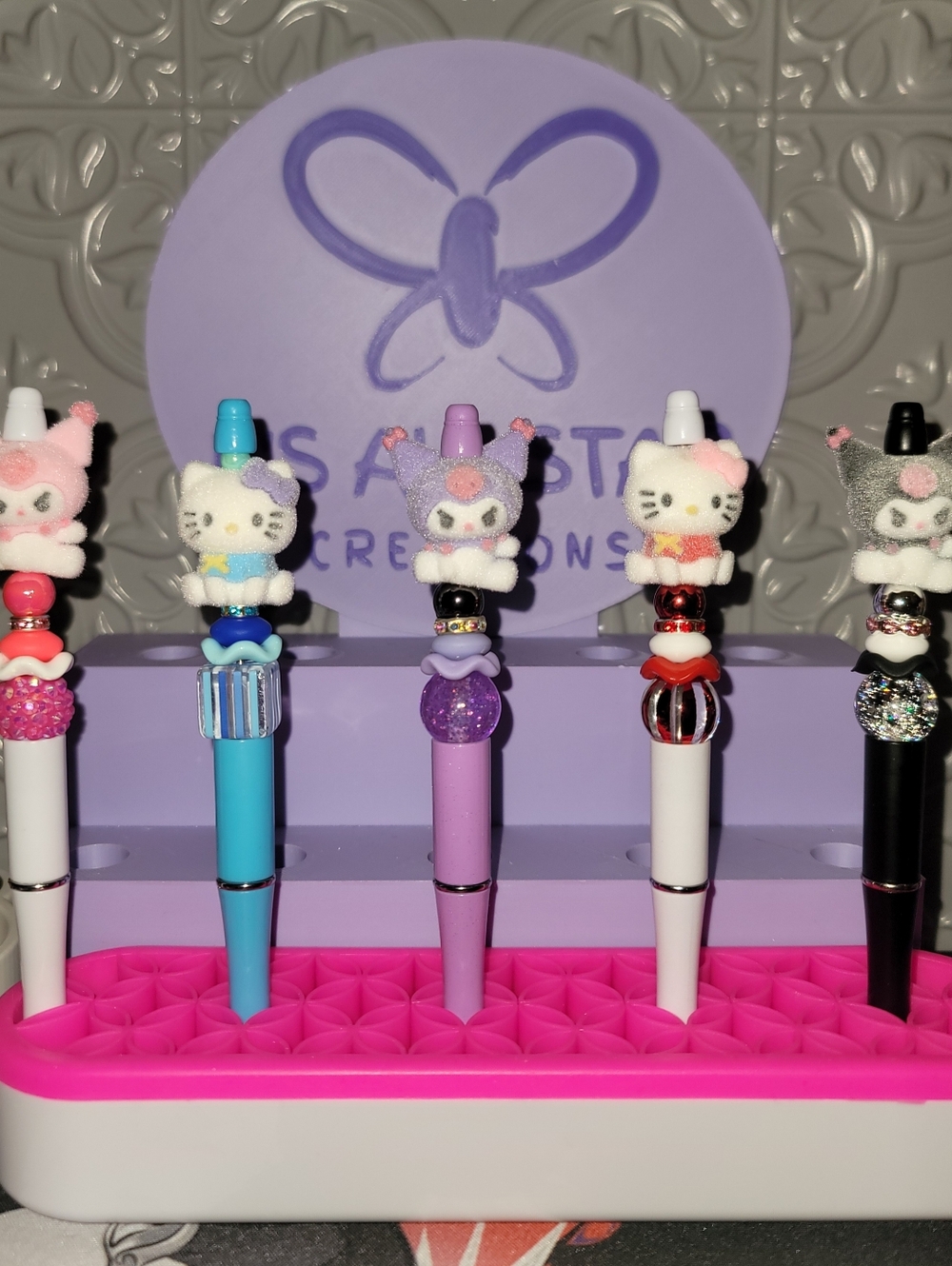 NWT- HK & Kuromi Character Topper Pens - Sold Individually
